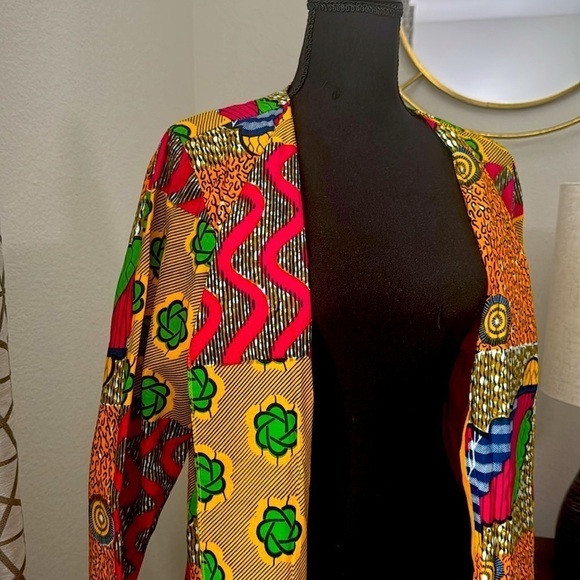 Handmade Ankara Print Duster - Picture 3 of 3